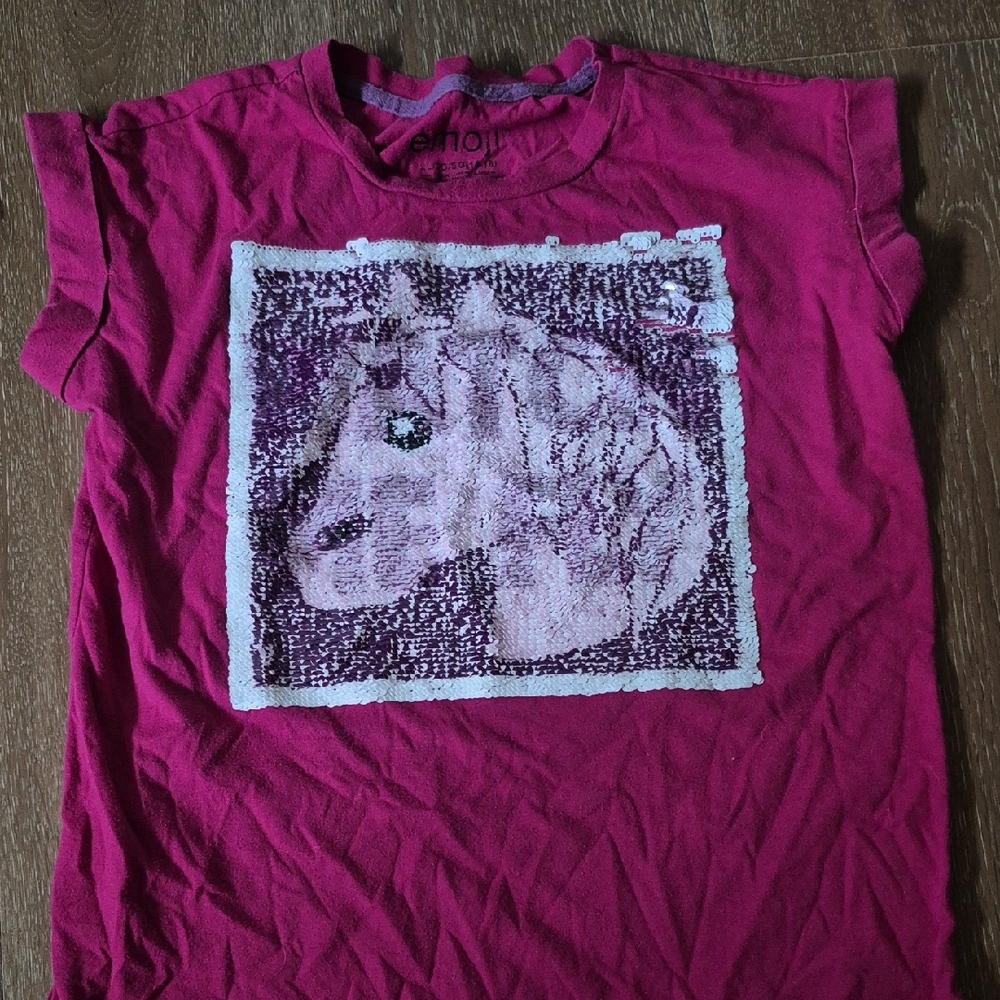 Pink Unicorn Graphic Kids T-Shirt